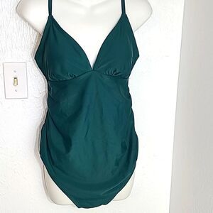 Cupshe One-piece Bathing Suit, Dark Green, Size Medium,  NWT